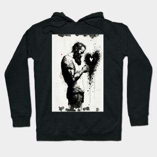 Man Holding On To Love For Dear Life Hoodie